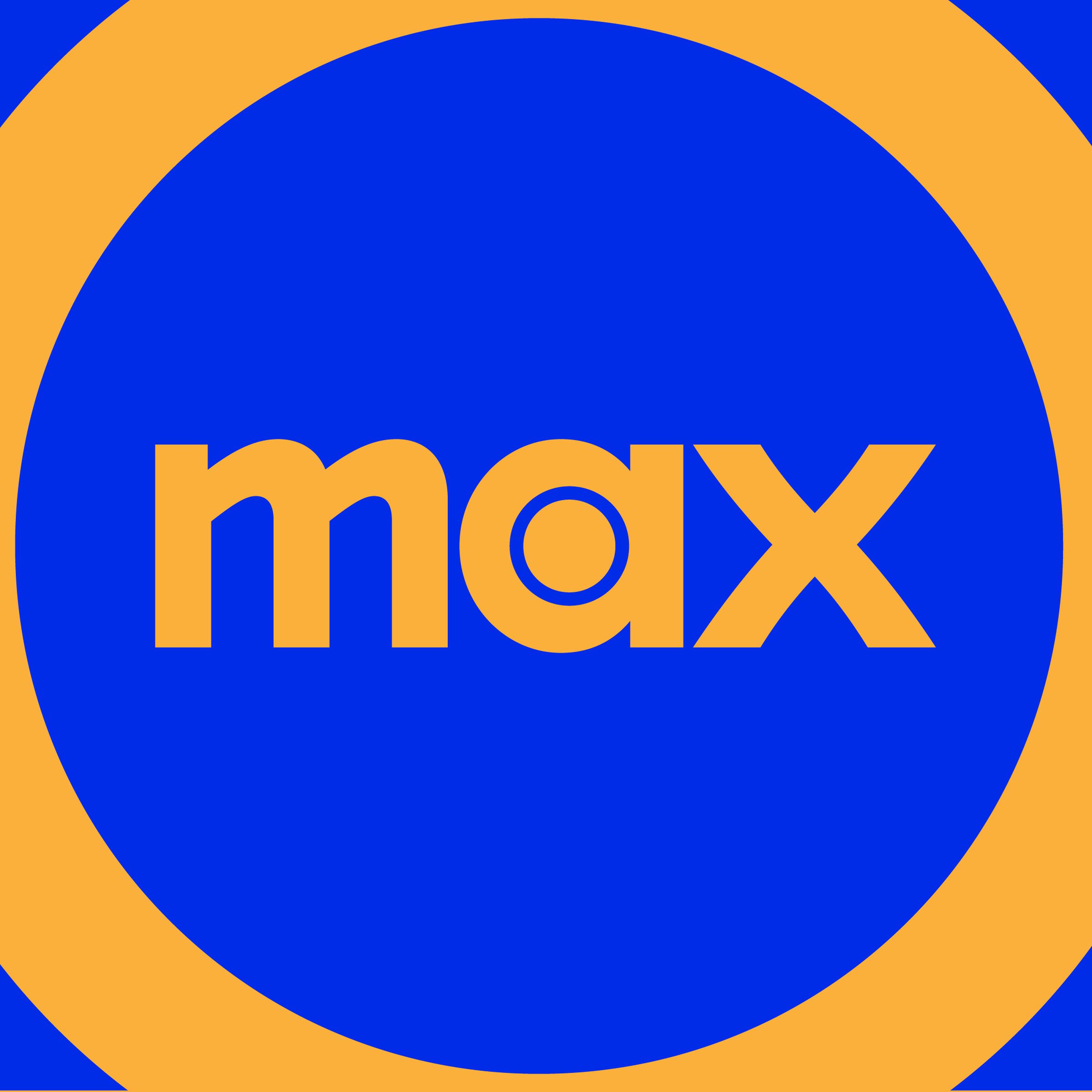 Een afbeelding met het Max-logo