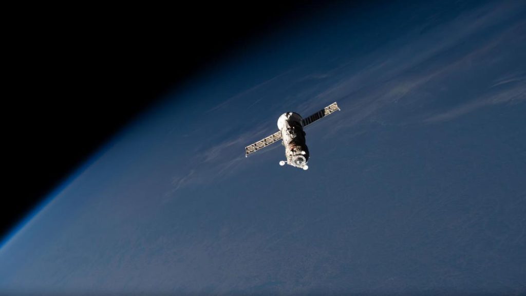 Astronauten op het internationale ruimtestation zagen 'vuurwerk' in de ruimte toen een vrachtschip in brand stond