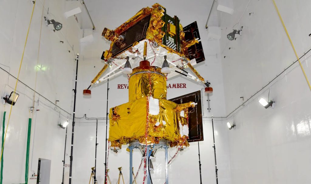 Chandrayaan-3 lander and propulsion module