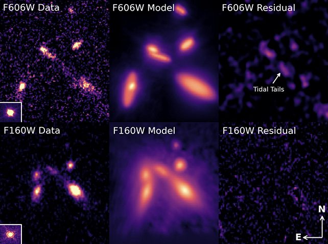 Afbeelding van een explosie van een sterrenstelsel