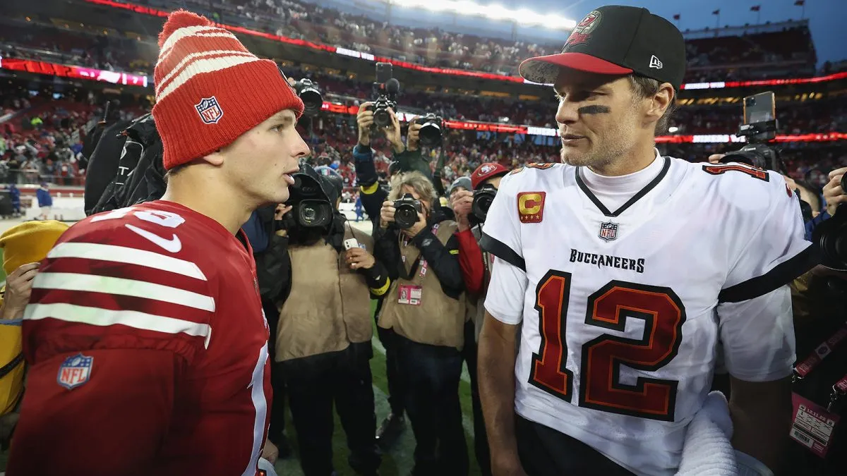 Brock Purdy onthult dat 49ers Tom Brady willen als startende QB in het NFL-seizoen 2023 – NBC Sports Bay Area & Californië