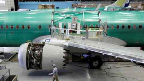 Boeing 737 MAX 9 in aanbouw