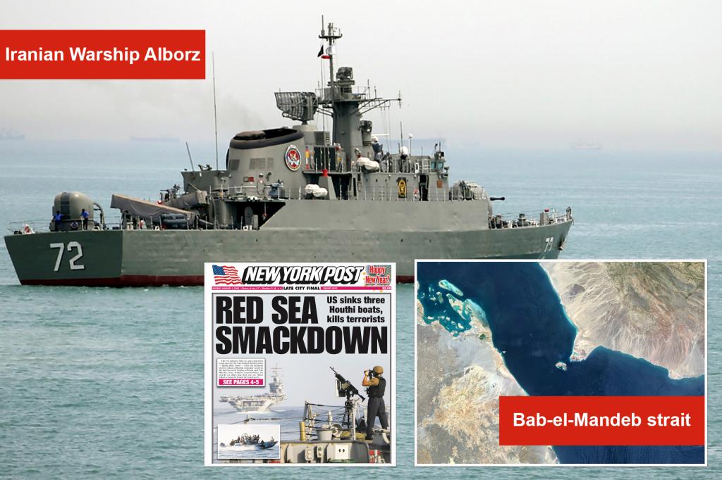 Iran stuurt een oorlogsschip over de Rode Zee en prijst de ‘dappere’ Houthi’s nadat de Verenigde Staten er tien hebben gedood