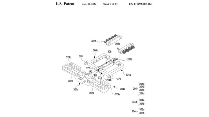 Patent voor scharniercomponenten voor de Samsung Galaxy Z Fold gedateerd 30 januari 2024