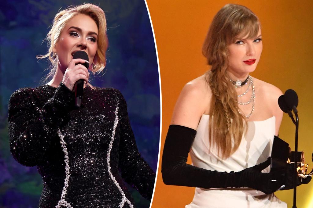 Adele vertelt NFL-fans die de verslaggeving van Taylor Swift haten dat ze ‘een geweldig leven hebben’