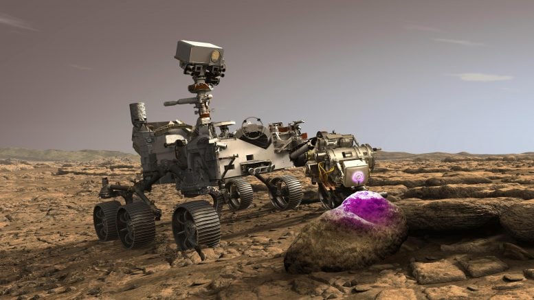 NASA's Perseverance Mars Rover met behulp van PIXL
