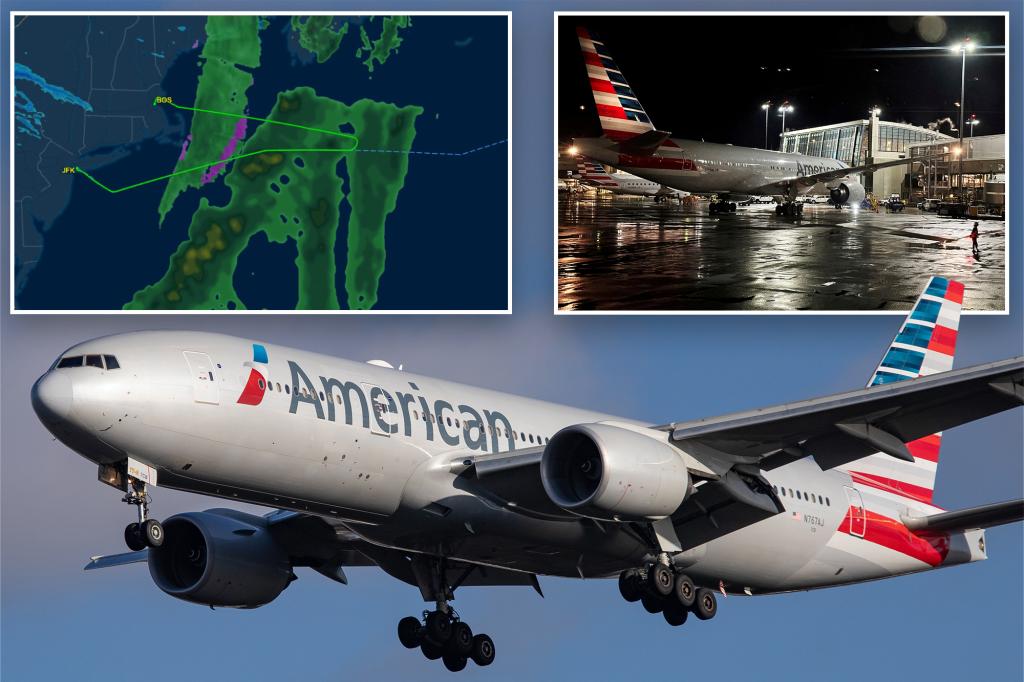 Een vliegtuig van American Airlines dat van JFK naar Madrid vloog, werd vanwege een gebarsten voorruit omgeleid naar Boston