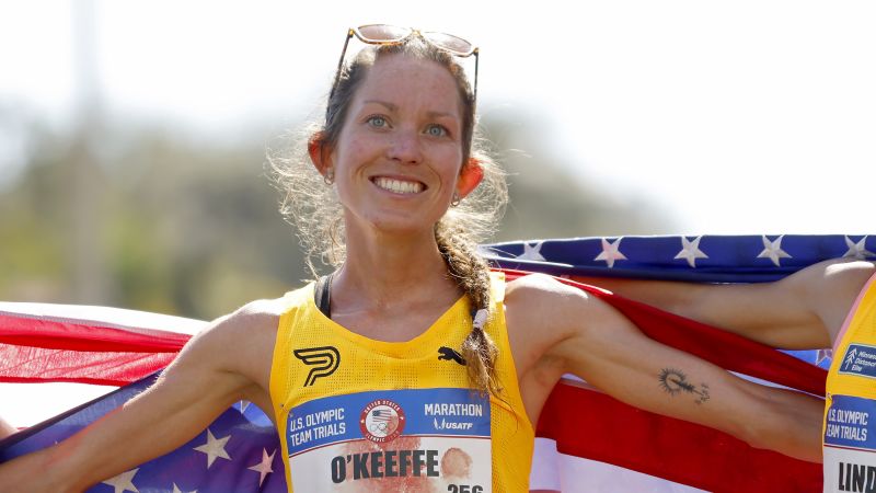 Fiona O'Keefe brak tijdens haar debuut het Amerikaanse Olympische Marathon Trials-record in Orlando