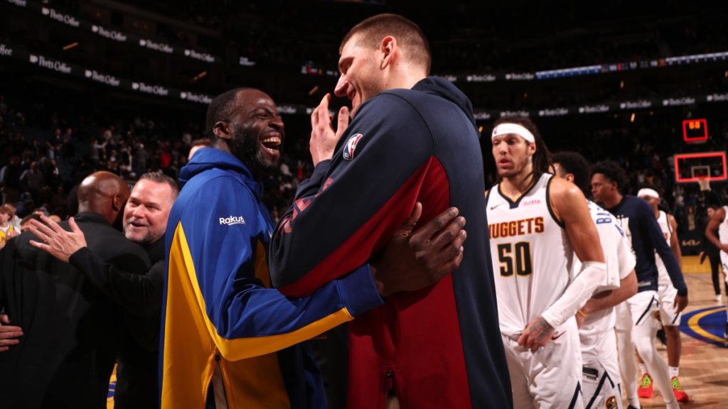 Waarom Nikola Jokic en Draymond Green lachten na de wedstrijd Nuggets vs. Warriors - NBC Sports Bay Area en CA