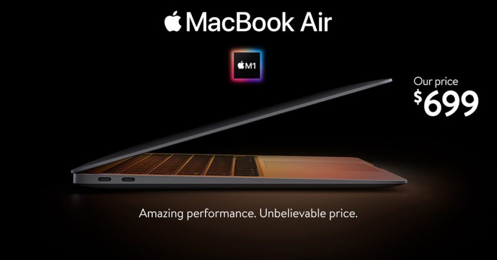 Walmart begint zijn eerste Mac te verkopen: de M1 MacBook Air voor $ 699