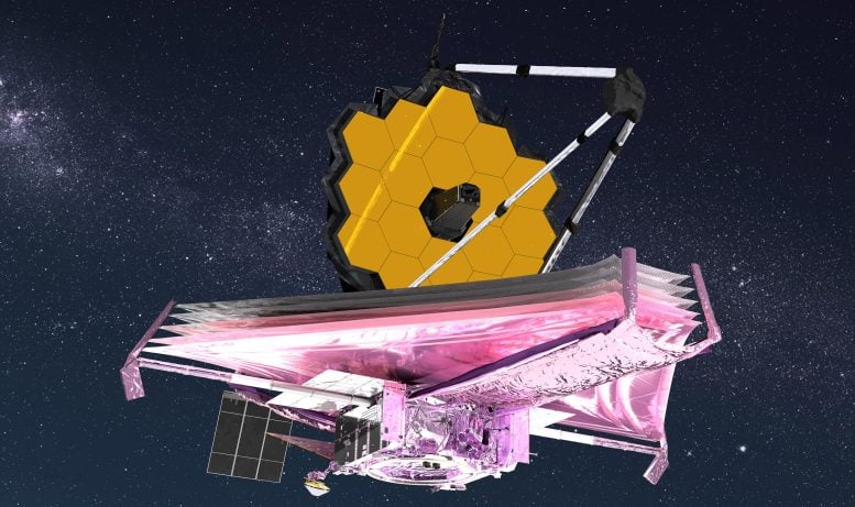 NASA James Webb Multilayer Sun Shield-ruimtetelescoop