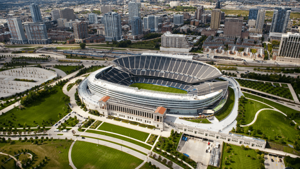 Het nieuwe stadionplan van Chicago Bears verschuift naar een koepelvormig stadion in openbaar bezit op de museumcampus: Bron - NBC Chicago