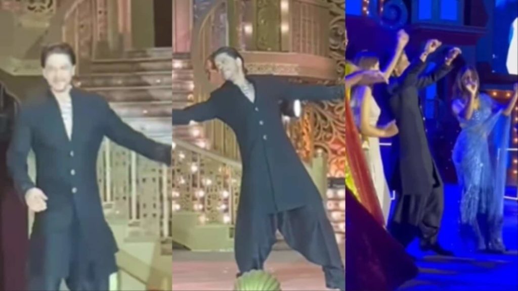 Shah Rukh Khan juicht Jai Shri Ram toe op de bruiloft van Anant Radhika;  Dansen met Suhana |  Bollywood