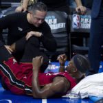 Verslag: Heat-ster Jimmy Butler vreest dat hij mogelijk een MCL-blessure heeft opgelopen na play-offverlies tegen de 76ers