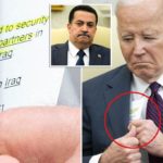 Biden-spiekbriefje voor bijeenkomst van premier Irak vastgelegd op camera – inclusief instructies om te ‘pauzeren’