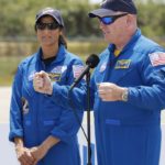 NASA-astronauten Butch Wilmore en Sonny Williams arriveren in Florida tijdens de eerste bemande ruimtevlucht van Boeing.