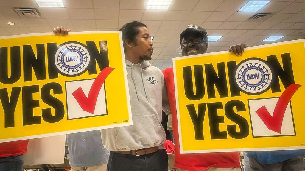 Werknemers uit Tennessee stemmen voor toetreding tot de UAW