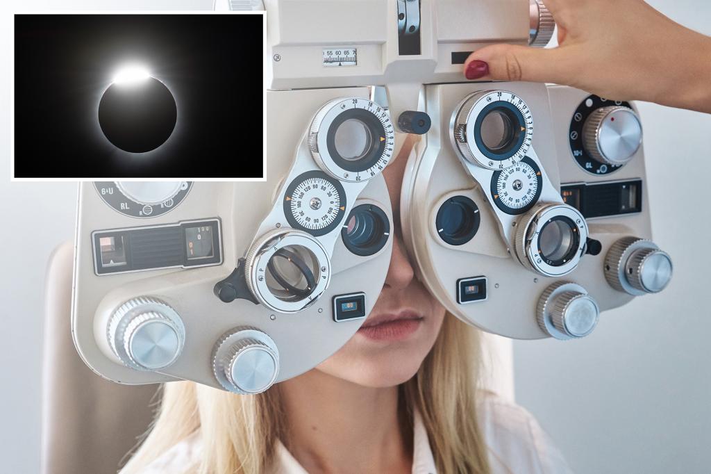 Zonsverduistering 2024 tekenen van oogbeschadiging door naar de zon te kijken