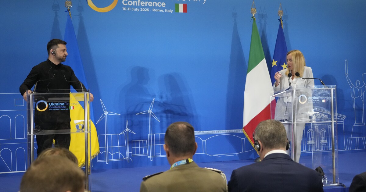 Europese bondgenoten stappen op plannen voor stabilisatie in Oekraïne, waarbij ons een vergadering bijwoont