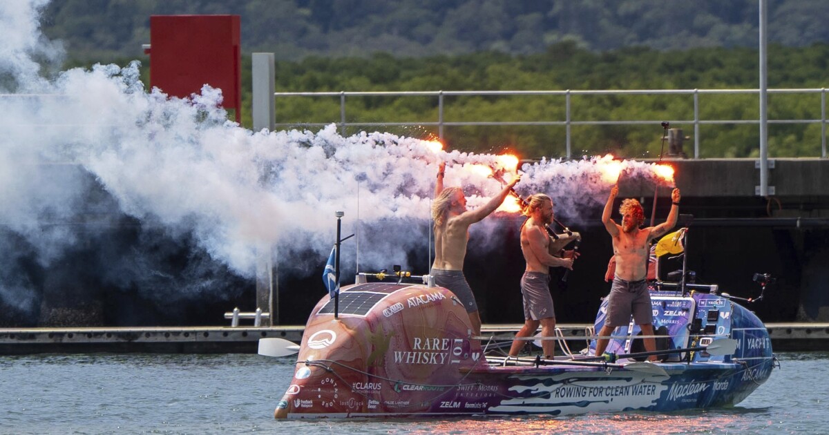 139 dagen: 3 Schotse broers vestigden een record voor de snelste rij over de Stille Oceaan