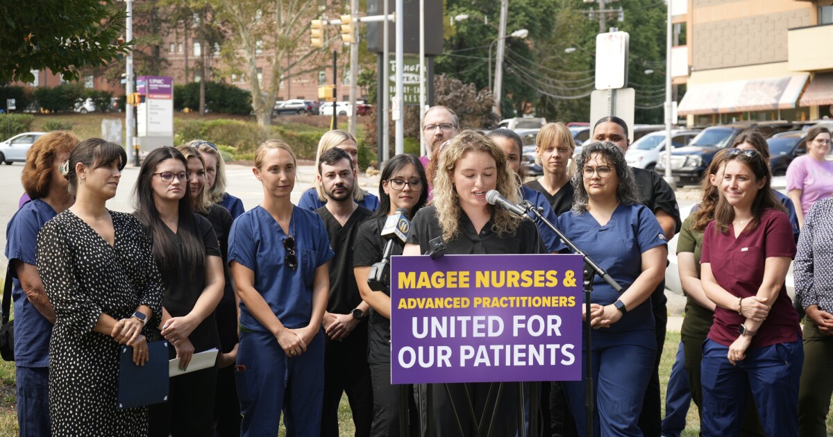 Verpleegkundigen bij UPMC's Magee-Womens Hospital Stem om te vakbonden maken