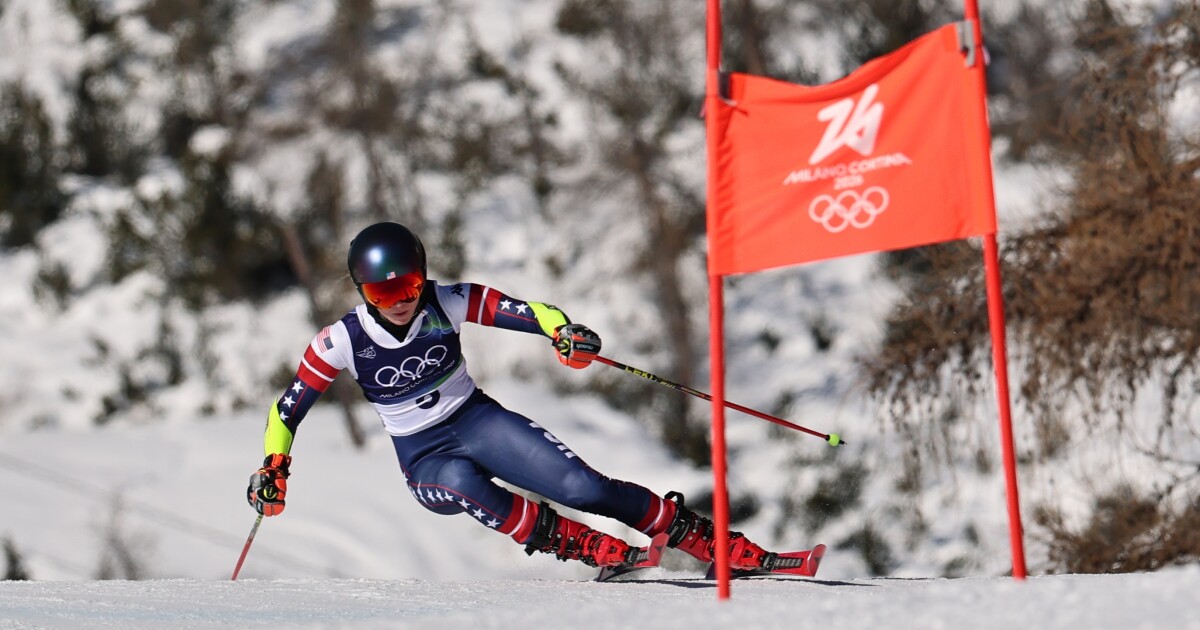 De Amerikaanse alpineskiër Mikaela Shiffrin eindigt opnieuw een Olympische race zonder medaille