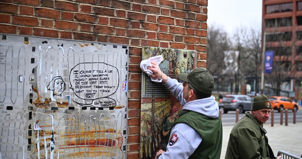 De slavernijtentoonstelling in Philadelphia wordt gerestaureerd in het presidentiële huis