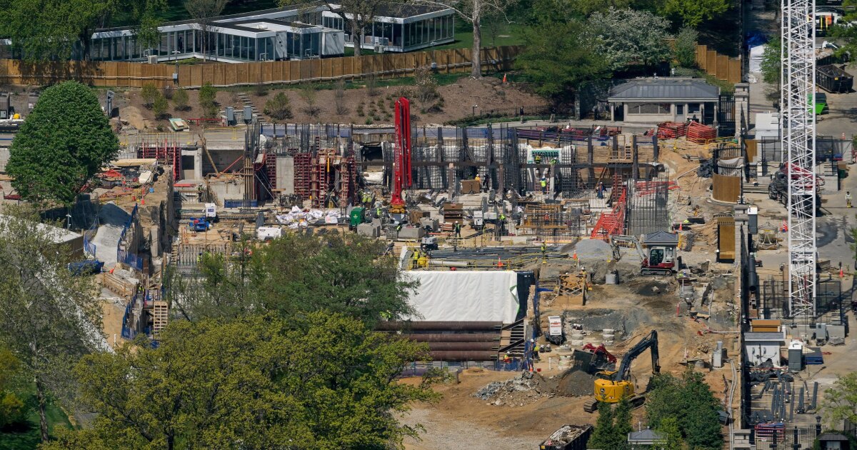 De bouw van balzalen in het Witte Huis kan voorlopig doorgaan, zegt het hof van beroep