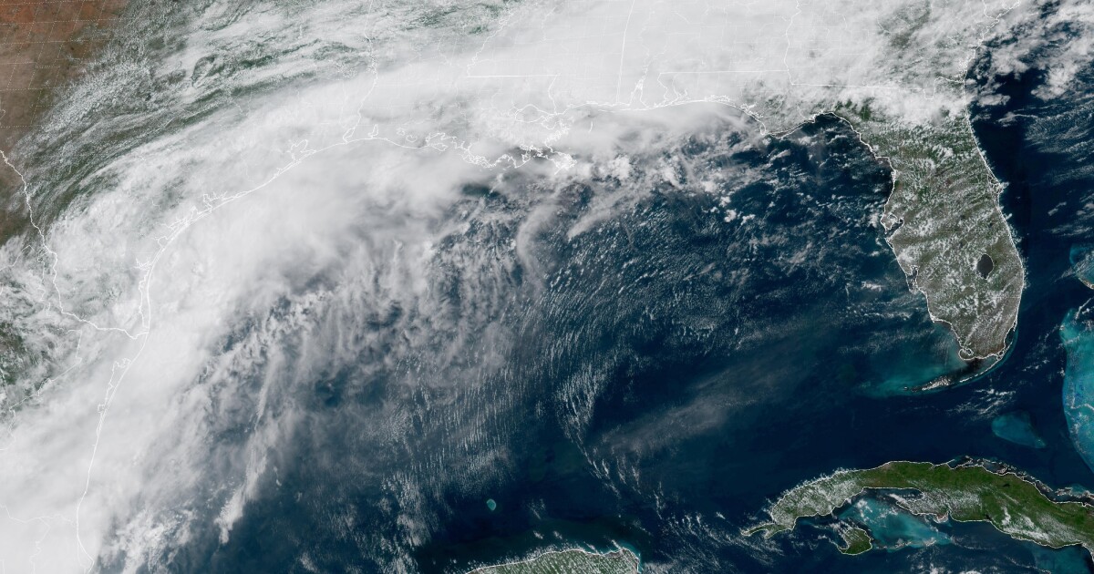 Regen langs de Golfkust zou de eerste genoemde storm van het Atlantische orkaanseizoen kunnen worden