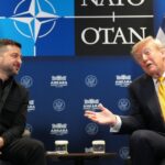 Trump sluit de NAVO-top positief af, na zijn ontmoeting met Zelensky