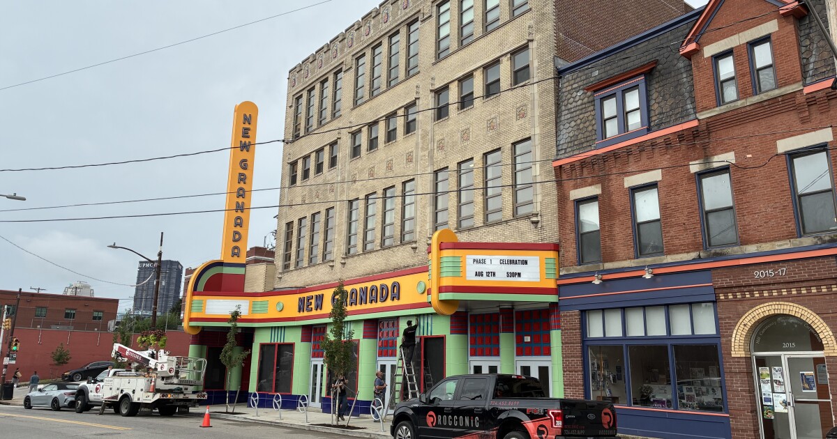 Het historische New Granada Theatre in Pittsburgh bereikt een restauratiemijlpaal