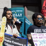 Demonstranten in Philadelphia eisen dat stadsleiders de ontwikkeling van datacenters voorkomen