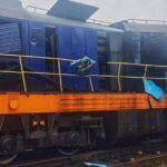 Een Russische drone raakt een trein nabij de grens tussen Oekraïne en Polen kort nadat hoogwaardigheidsbekleders waren gepasseerd
